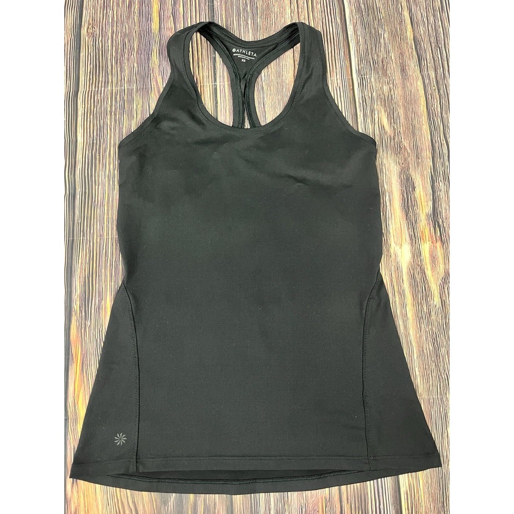 ATHLETA Limitless Keyhole Tank Black Women's Size XS
